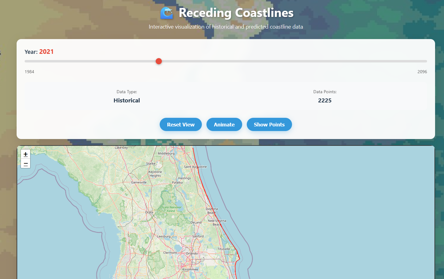 Screenshot of Website